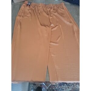 Worthington Brown Ultra Stretch 3X Pull On Pants Athleisure Yoga Gym Workout Cas